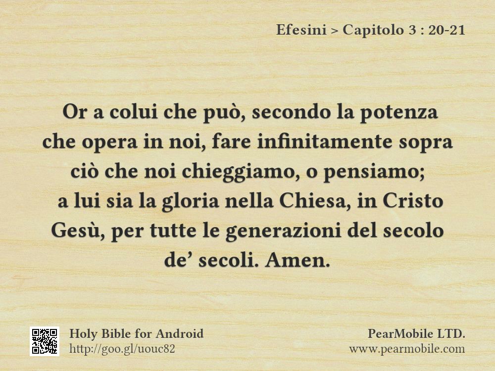 Efesini, Capitolo 3:20-21